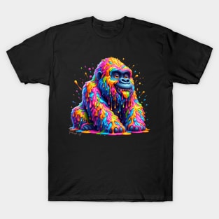 Colorful melting Gorilla Designe #1 T-Shirt